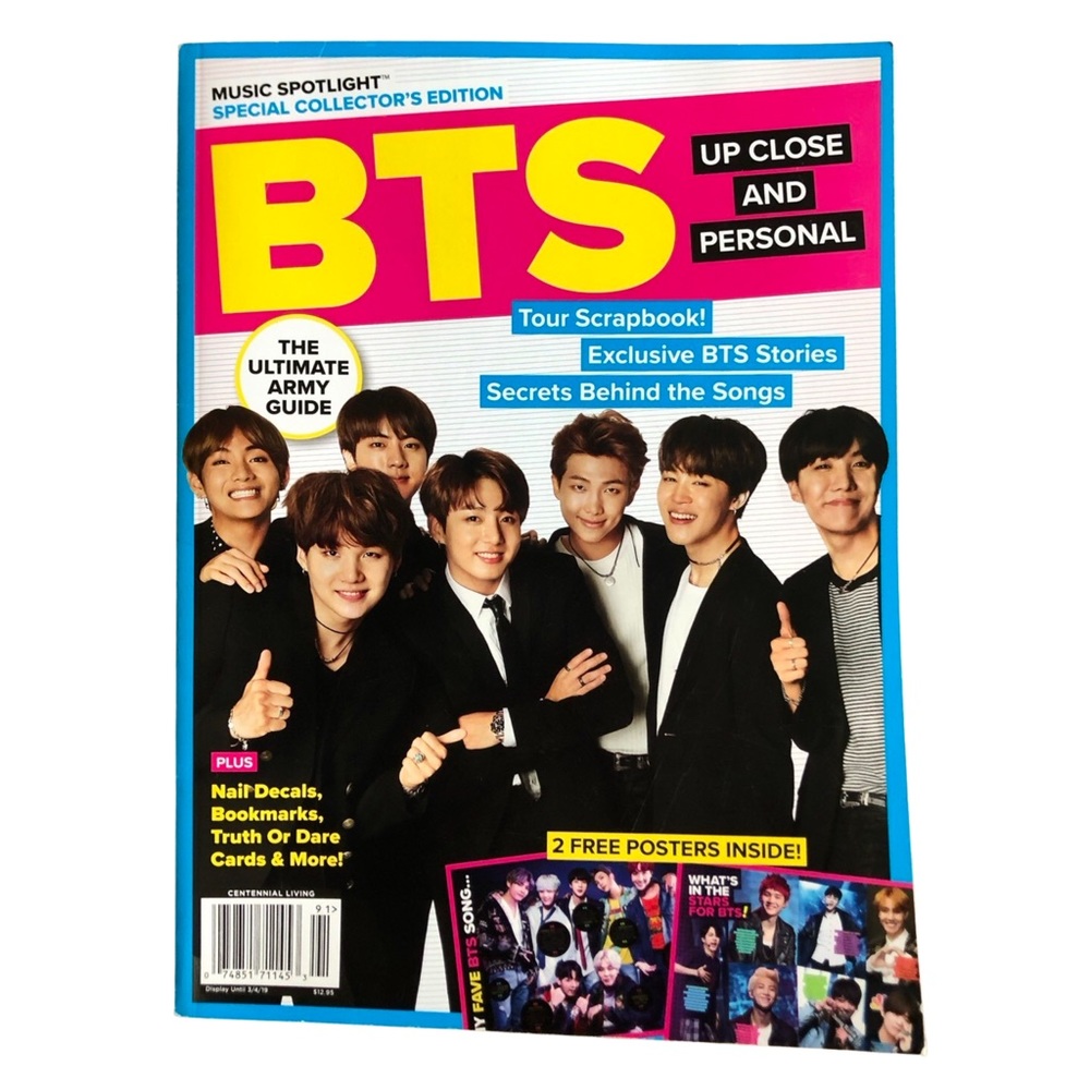 BTS Boy Band magazine Up Close and Personal Special collector’s edition ARMY🖤